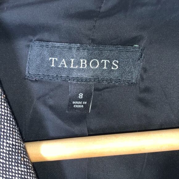 Talbots lined wool blend blazer suit jacket size 8 B83 - Picture 2 of 5